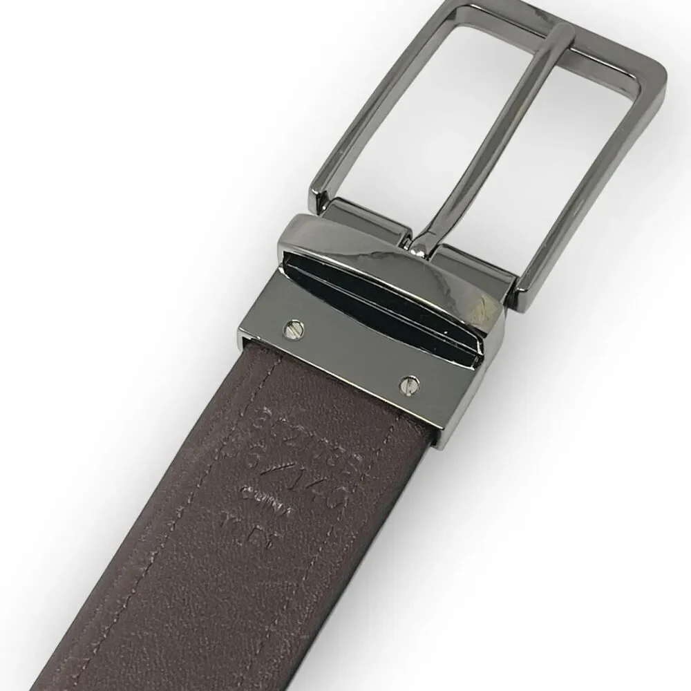 Big & Tall Black Brown Reversible Stylish Dress Belt Stylish Men’s Size 56